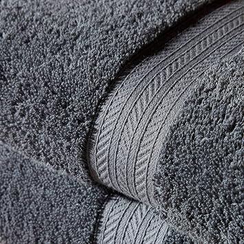 Christy Renaissance 6 Piece Towel Set | Ash Grey | 100% Egyptian Cotton Pile | Luxuriously Soft and Super Absorbent | 675 GSM | 2 Bath Towels 2 Hand Towels 2 Face Cloths