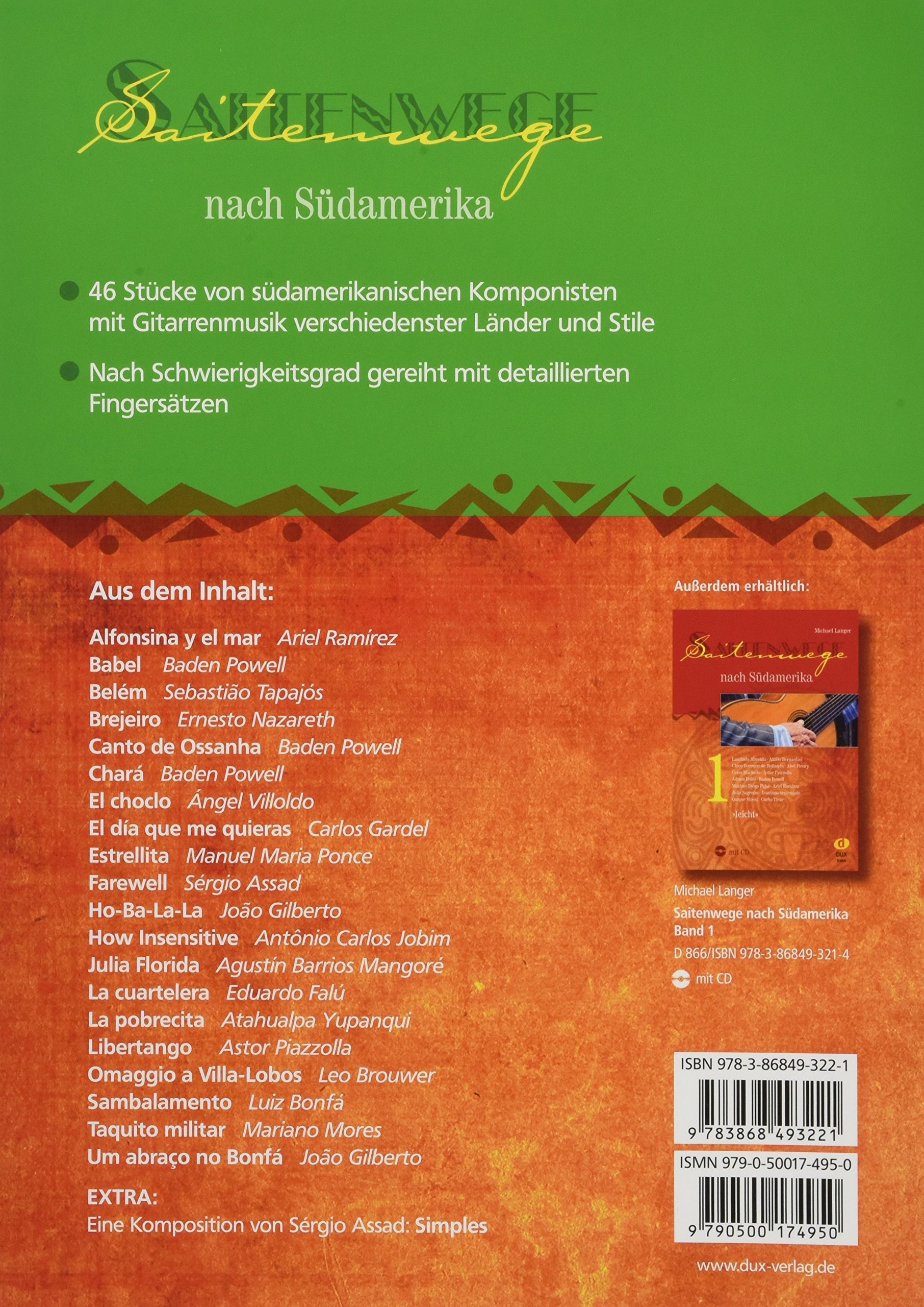 Michael langer : saitenwege nach sudamerika 2 - recueil + cd