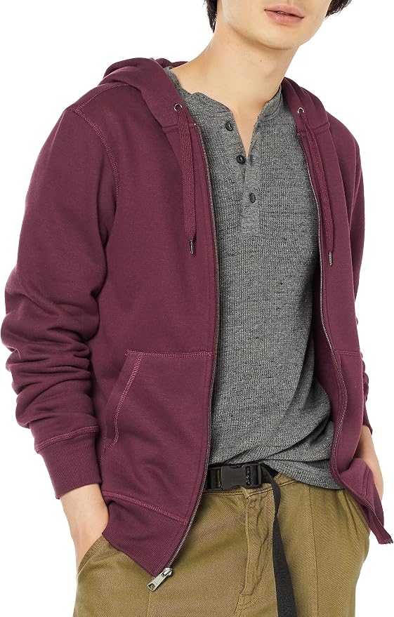 Sudadera Polar con Capucha y Cremallera Completa Amazon Essentials para Hombre