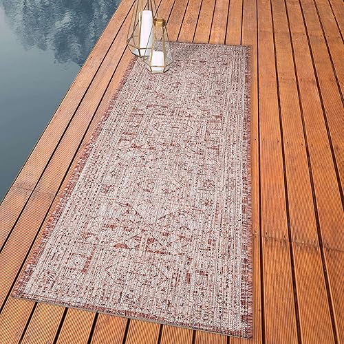 Miniatura 1 de Keen Home Design Alfombra moderna para exteriores, 2 x 8 pulgadas, lavable para interiores y exteriores, para patio, cocina, balcón, playa, jardín,