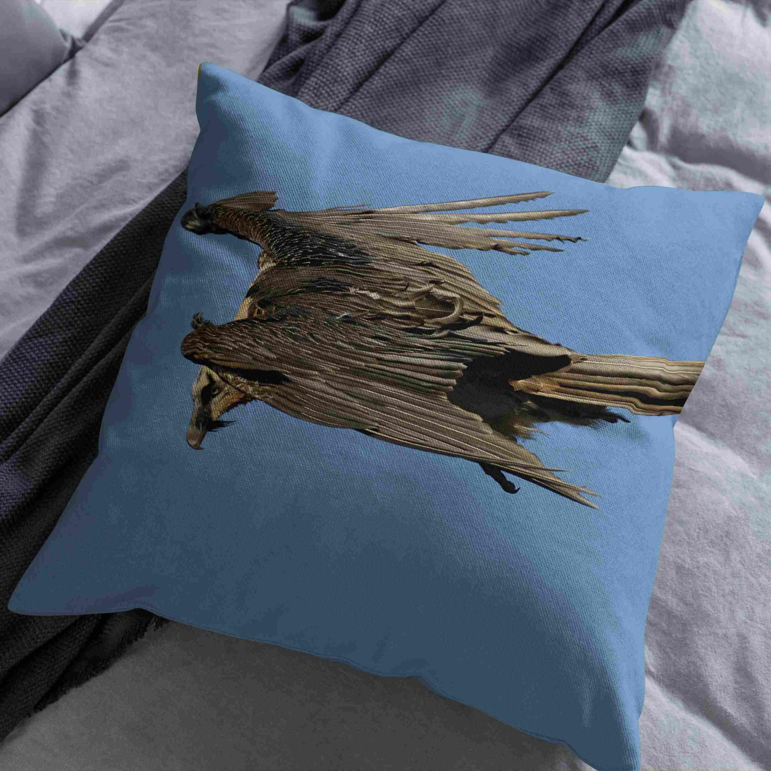 Lniana poszewka na poduszkę poszewka na poduszkę Wielkanoc 50 x 50 cm, orzeł poszewka na poduszkę na zamek błyskawiczny poszewka na poduszkę do jadalni krzesło salon sofa dekoracja 4 szt