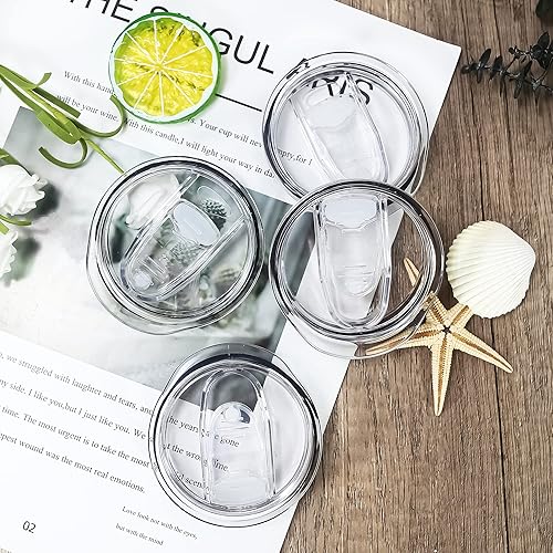 Miniatura 6 de AGH 4 tapas a prueba de salpicaduras y parte inferior de silicona para vasos de sublimación de 20 onzas flacas rectas, 2.7 pulgadas de repuesto