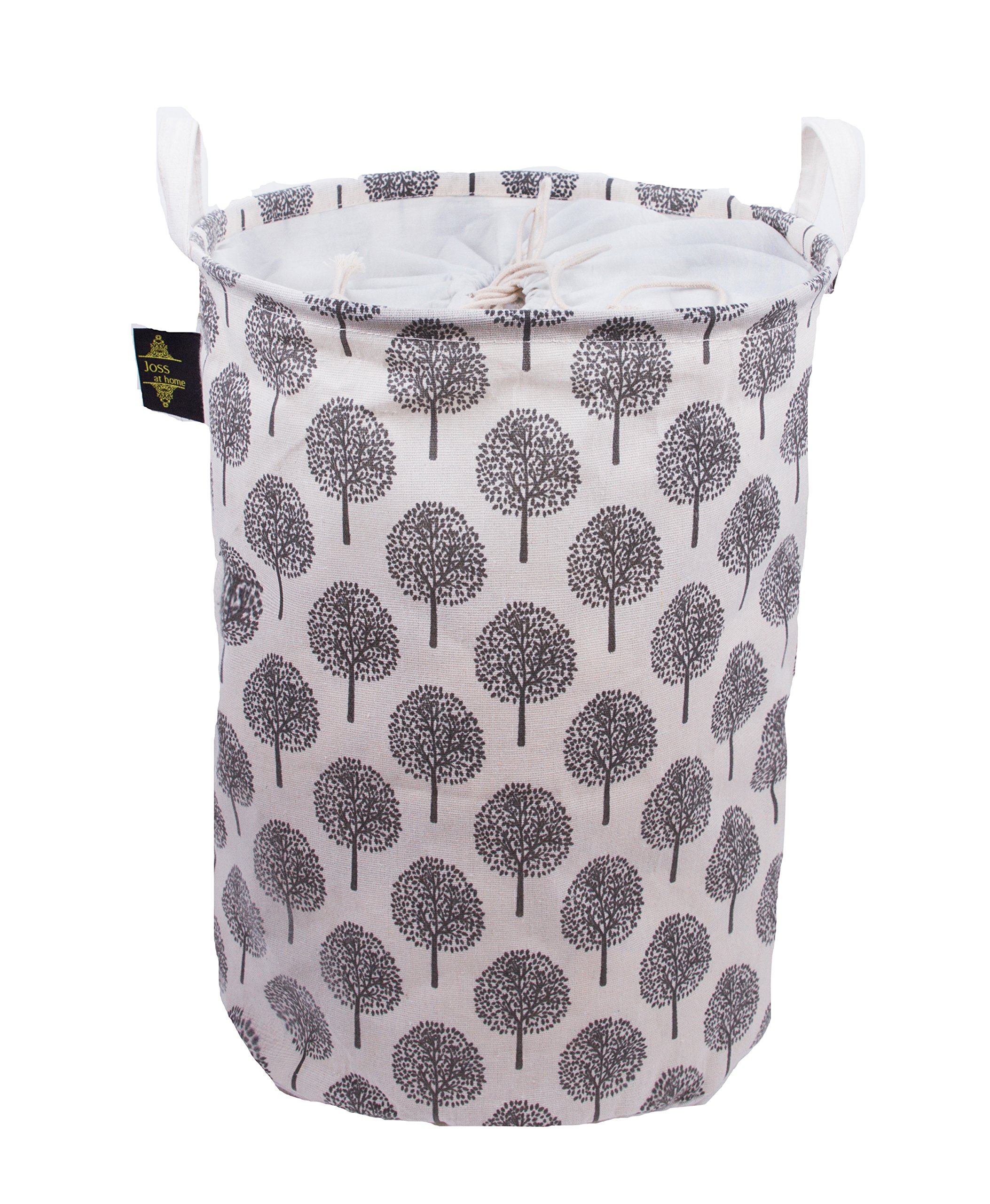 Medium (Ivory) Foldable Hamper for Storage - Laundry Basket- Clothes and Toys Organizer