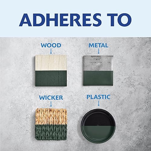 Miniatura 4 de Rust-Oleum 249074 Painter's Touch 2X Ultra Cover - Pintura en aerosol de 12 onzas, color verde club de caza satinado (paquete de 2)