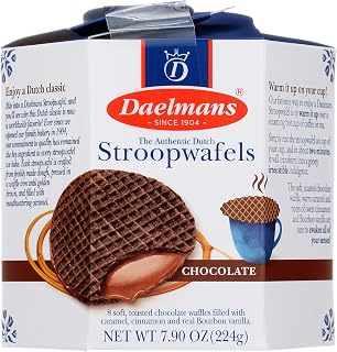Daelmans, Stroopwafels、チョコキャラメル、ワッフル8枚、224g