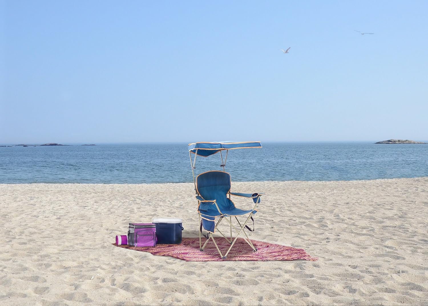 Top Brands Quik Shade MAX Shade Chair, Blue Super Big Clearance! Quik Shade MAX Shade Chair, Blue