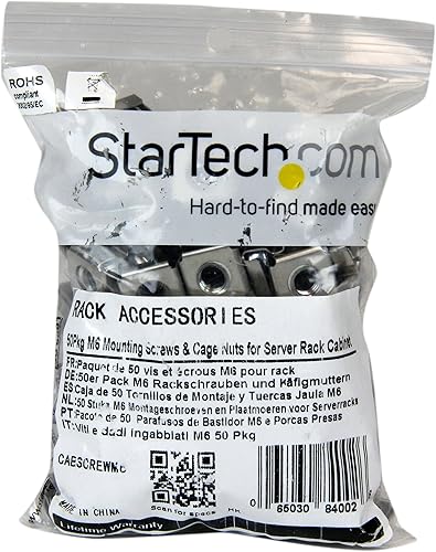 Vista 3 de StarTech.com Tornillos de montaje y tuercas enjauladas para gabinetes de servicio