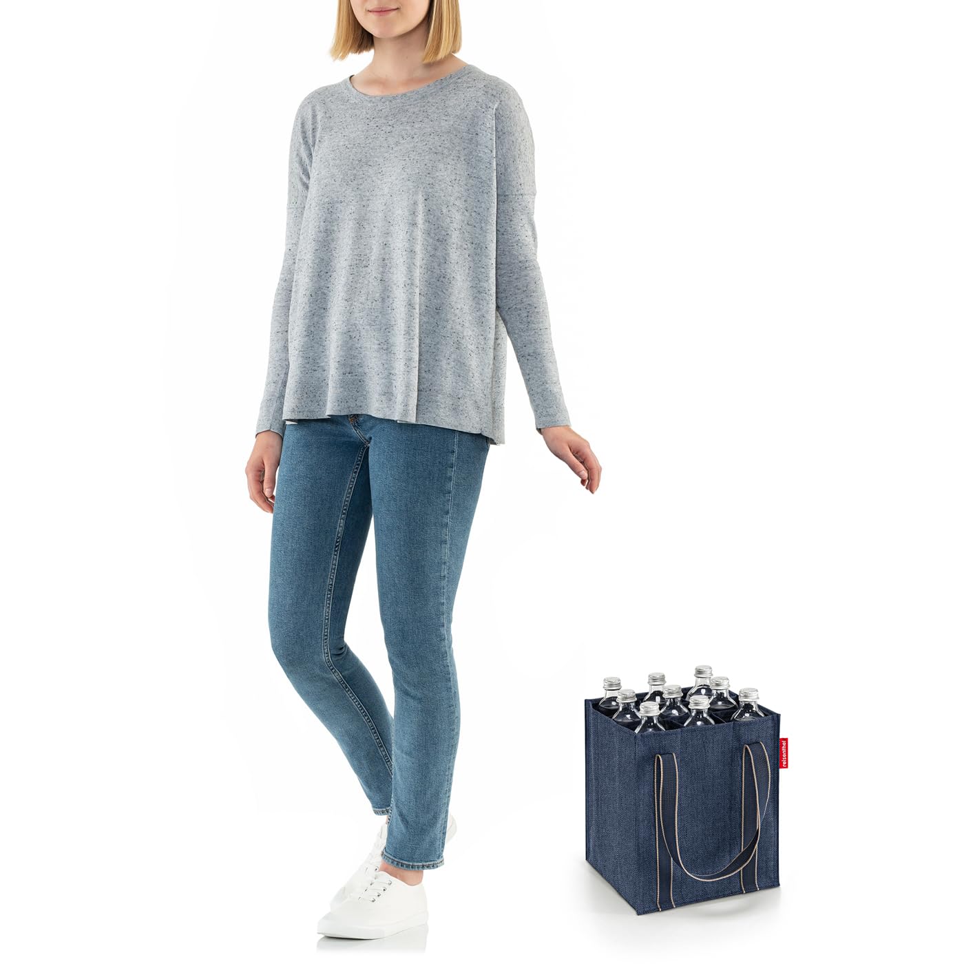 reisenthel Uchwyt na butelkę unisex (1 szt.), Ciemny niebieski, Talla única, sport