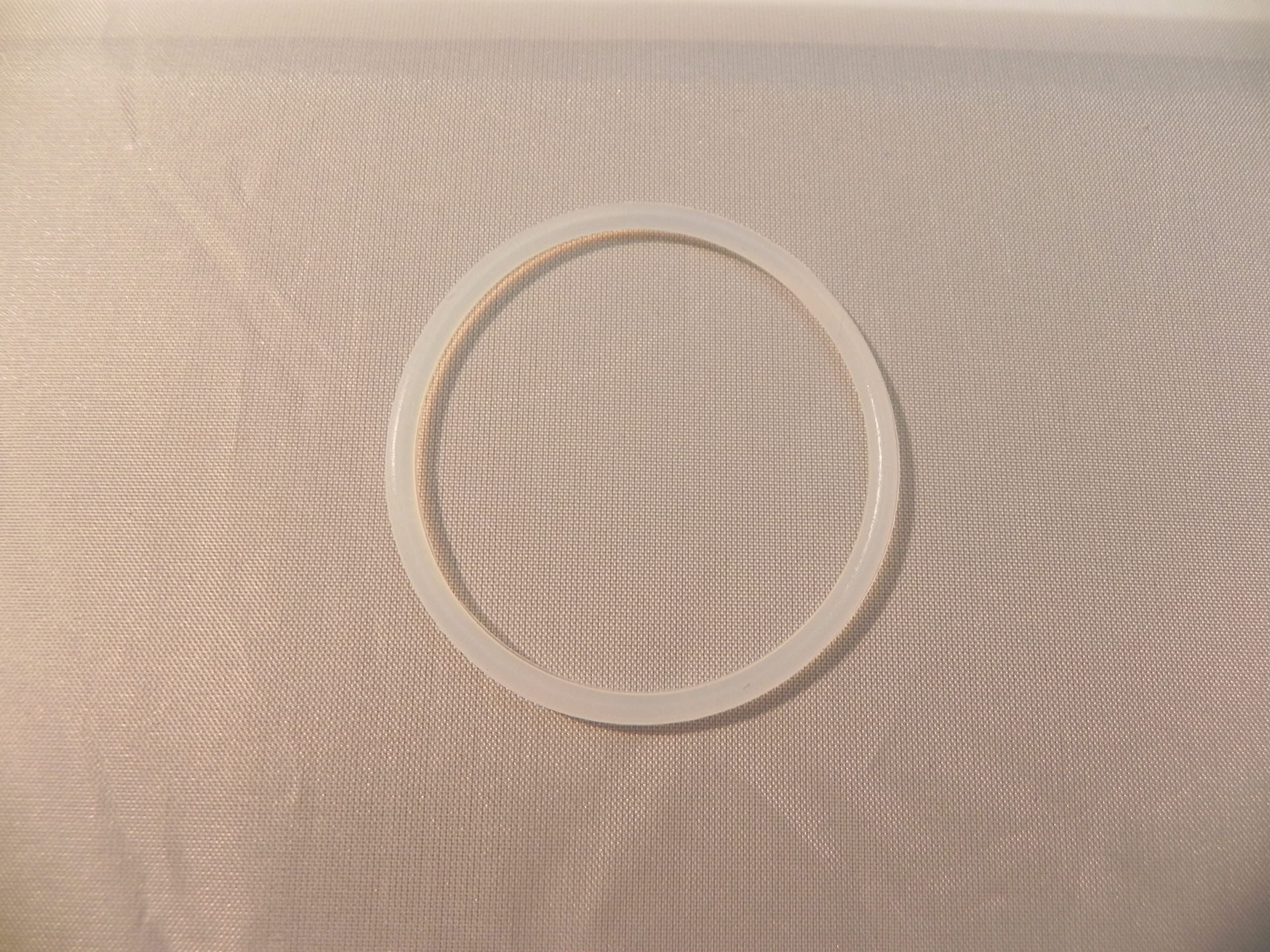 2x Silikon-Ersatzdichtung 2,5 Mm Stark, 5 Cm Ø Für Quetschhahn – Gelb, Für Die Quetschzone Vorne – Imker Zubehör