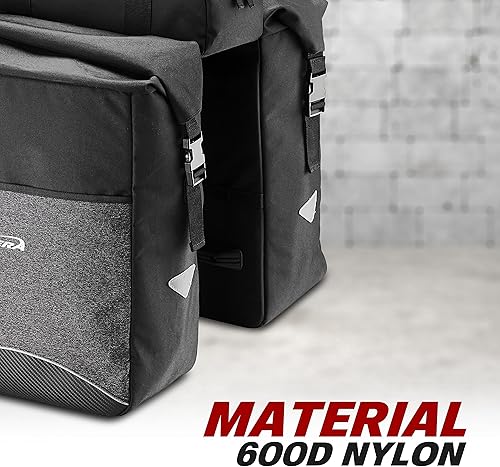 Miniatura 8 de Ibera Alforjas MIK - Bolsas de bicicleta duraderas e impermeables para un almacenamiento cómodo y seguro, ganchos ajustables y detalles reflectantes