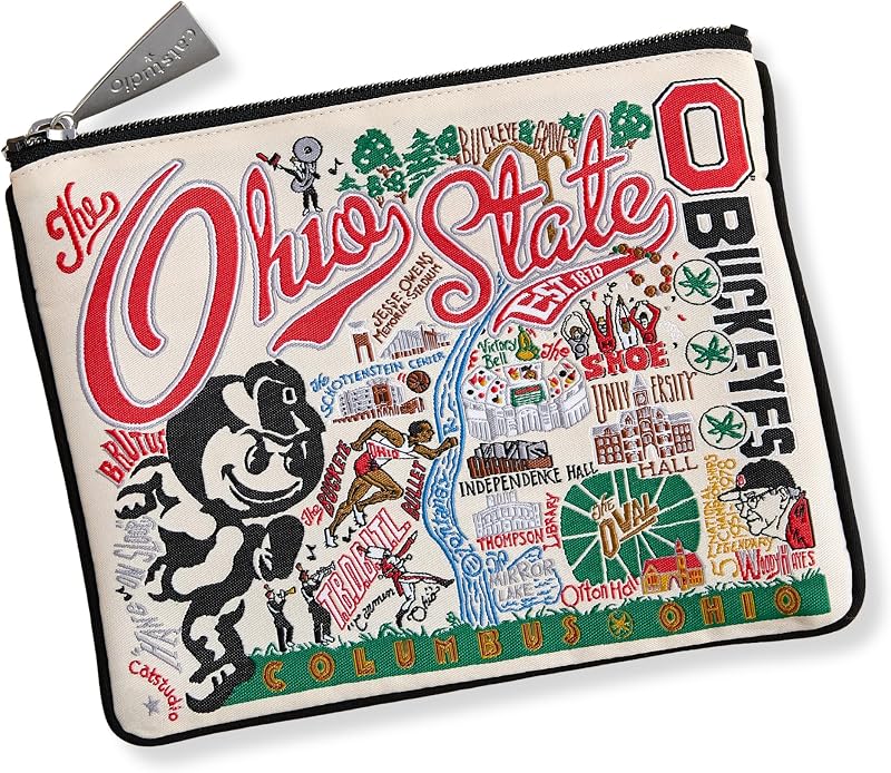 Necessaire com zíper Catstudio Ohio State Buckeyes