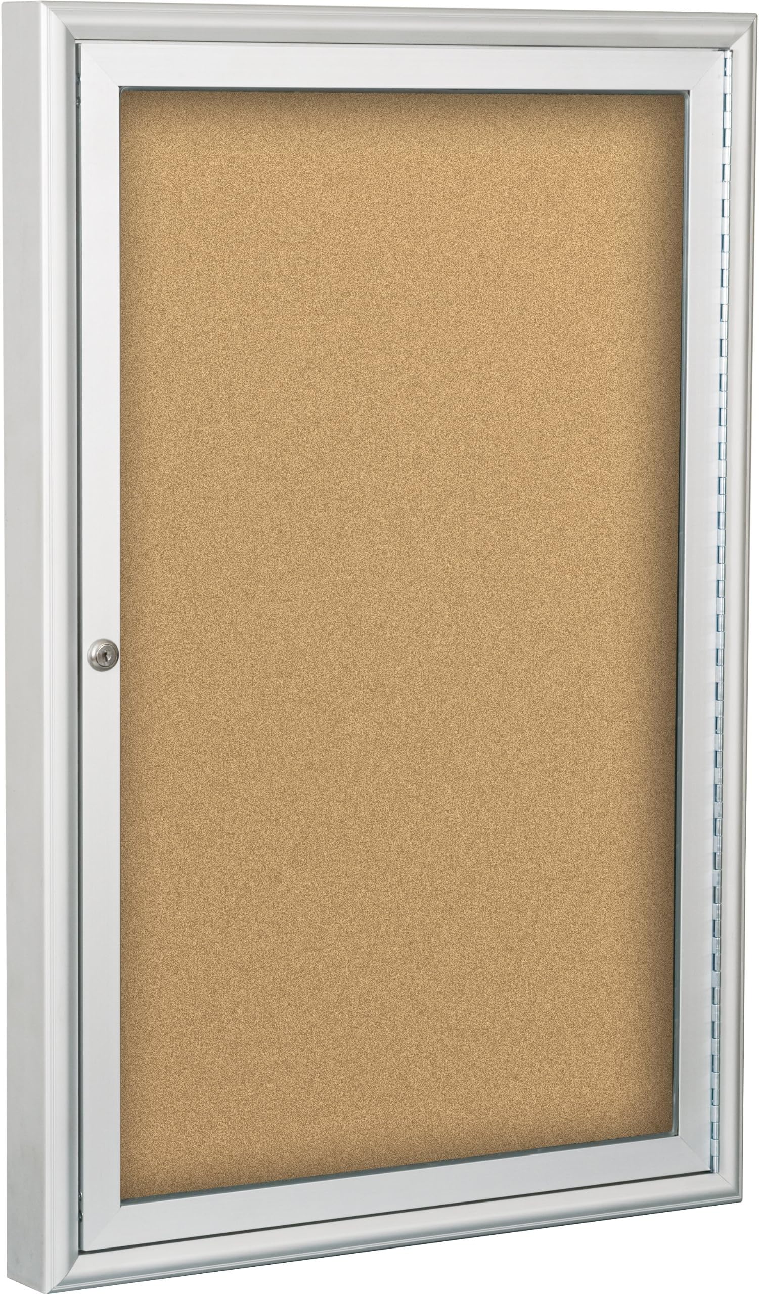 BestRite 3 x 2 Feet Indoor Enclosed Bulletin Board Cabinet, Natural Cork (94PSB-I-01)