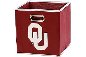 NCAA College Team Fabric Foldable Storage Cubes for Toys, Clothes and Dorm...