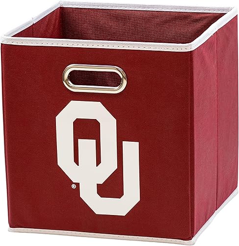 Miniatura 26 de Franklin Sports Cubos de almacenamiento de tela del equipo universitario de la NCAA hechos para adaptarse a organizadores de almacenamiento