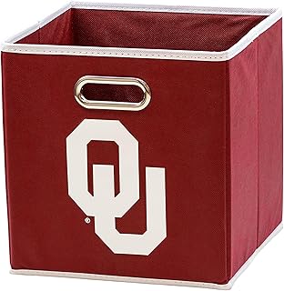 Franklin Sports NCAA College Team Fabric Storage Cubes Made to Fit Storage Bin Organizers