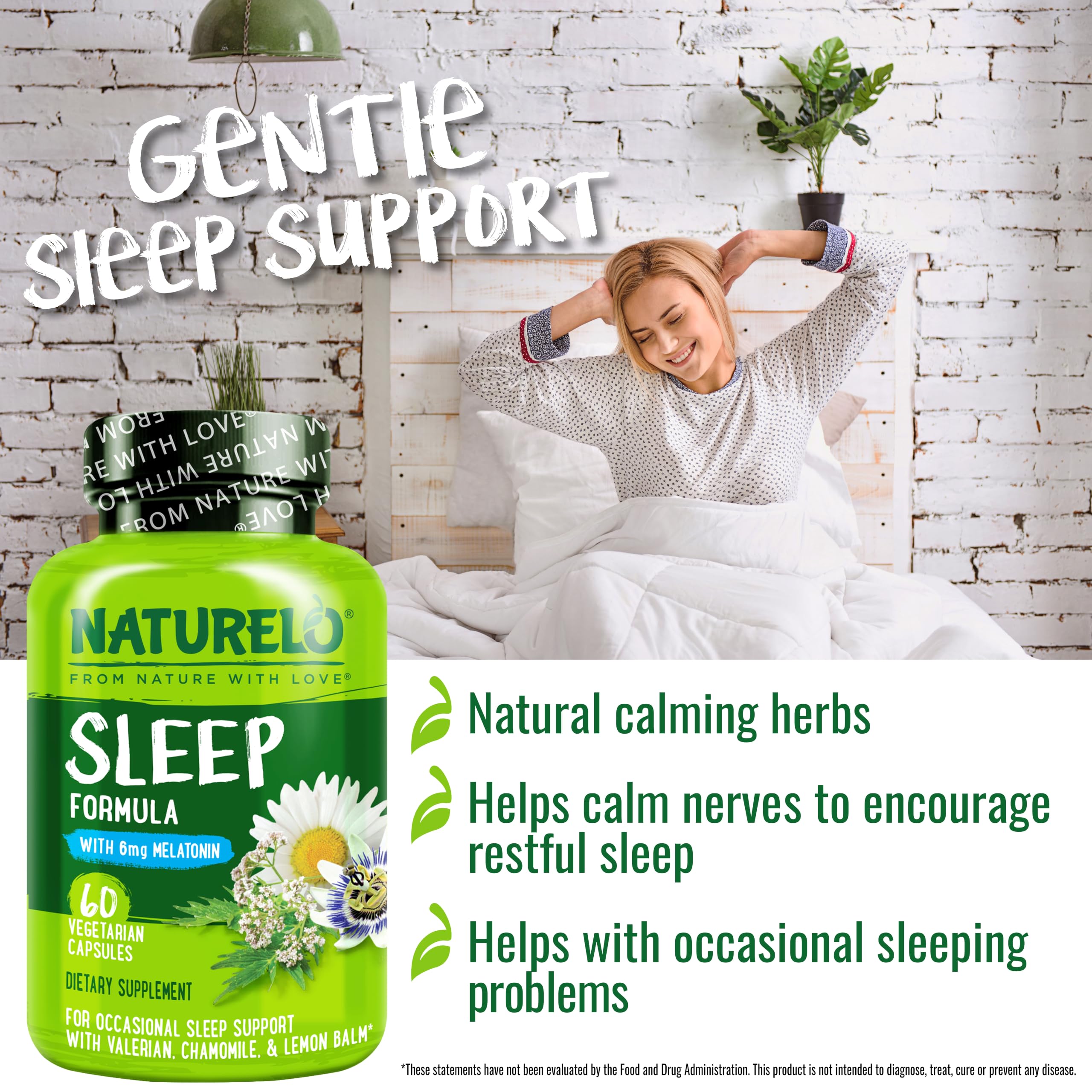 NATURELO Sleep Aid With Melatonin & Magnesium, 60 Vegan Capsules — Amazon image 4