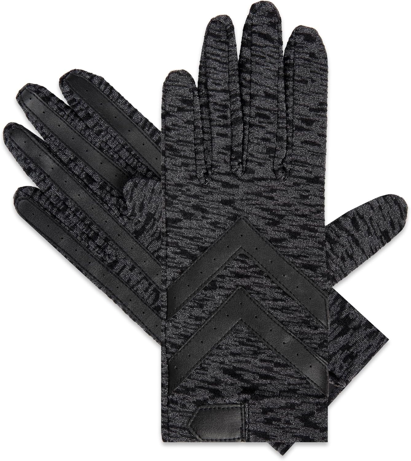 isotoner womens Water Repellent Touchscreen Spandex Shortie Gloves - Image 4