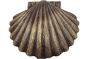 Ornate Brass Antique Scallop Shell Door Knocker