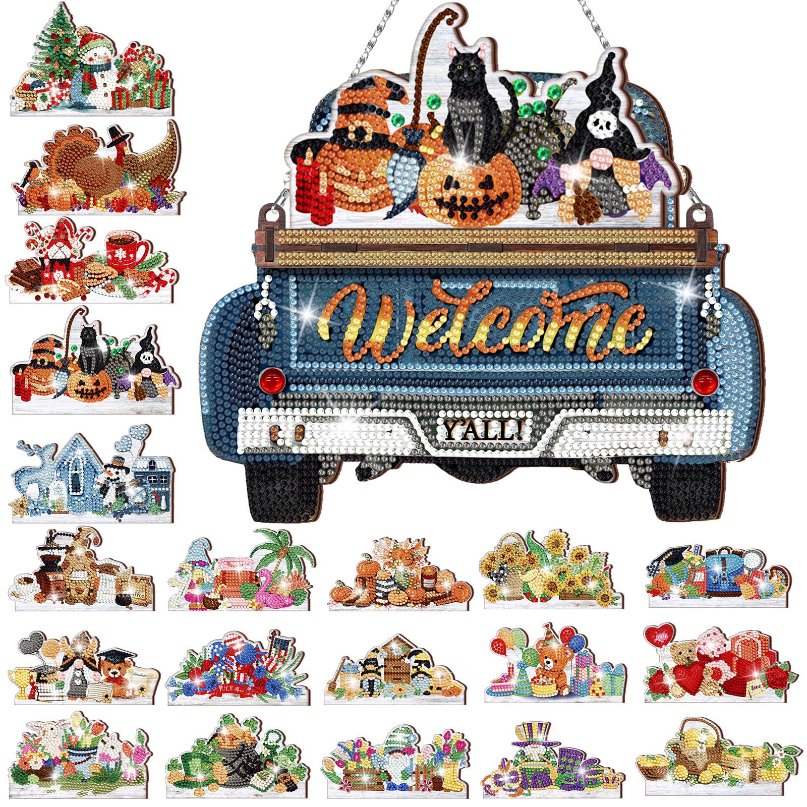 Amazon.com: Burbell 21 Pcs Interchangeable Diamond Painting