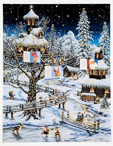 Miniatura 3 de Calendario de Adviento de Woodland (cuenta regresiva para Navidad) de Vermont Christmas Company con poema "Twas the Night Before Christmas"
