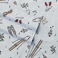 Vista 154 de Eddie Bauer - Full Sheets, Cotton Flannel Bedding Set, Brushed For Extra Softness, Cozy Home Decor (Dog Friends, Full)