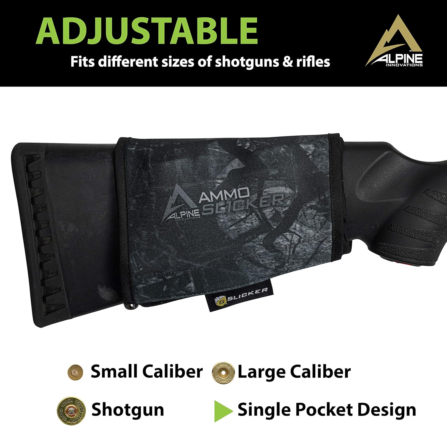Weatherproof AmmoSlicker Buttstock Shell Holder & Ammo Pouch | Hunting Accessory