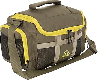 Okeechobee Fats Medium Fishing Gear Tackle Bag Soft Sided Fishing Bag | Includes 2 Fishing Accessories Utility Boxes | Top Loading Fishing Tackle Box Bag,Olive Night