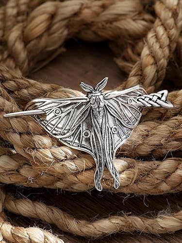Miniatura 7 de HAQUIL Horquilla de mariposa grande para mujeres y hombres, horquilla gótica de metal punk con diseño delicado de moda, regalo de joyería para