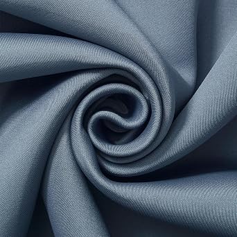 Neoprene Scuba 1.5 mm Thick 380 GSM Heavyweight Double Knit Polyester Spandex Stretch Fabric by The Yard - for Sewing Apparel & Decor - Steel Blue 1 Yard