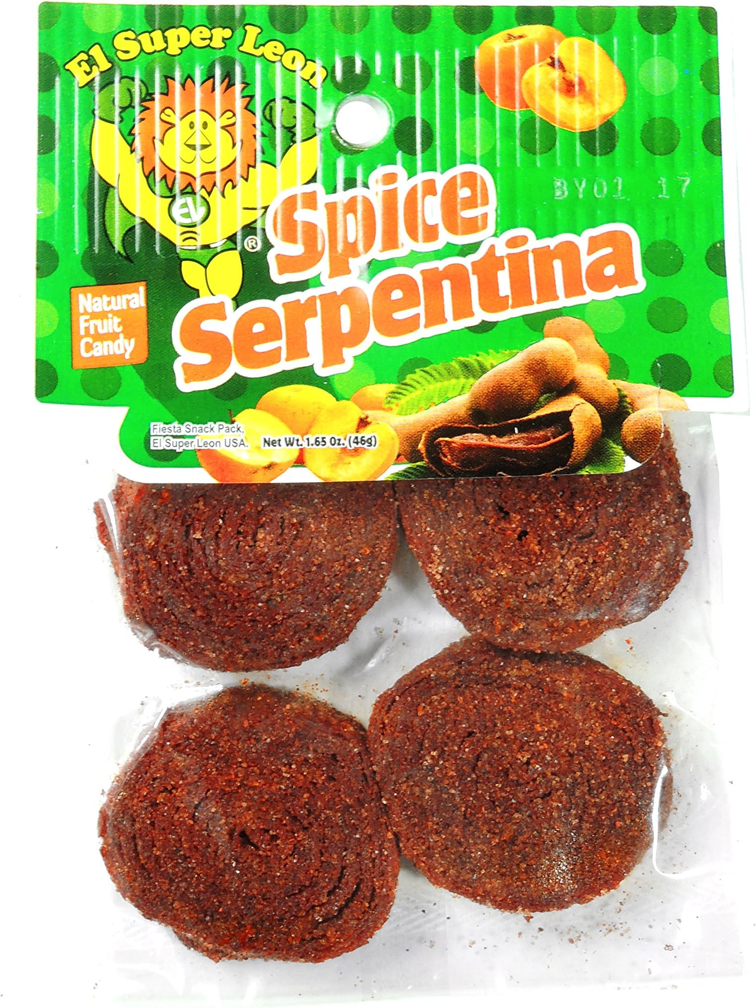 El Super leonSPICE SERPENTINA NATURAL FRUIT CANDY 1.65-oz / 12 CT