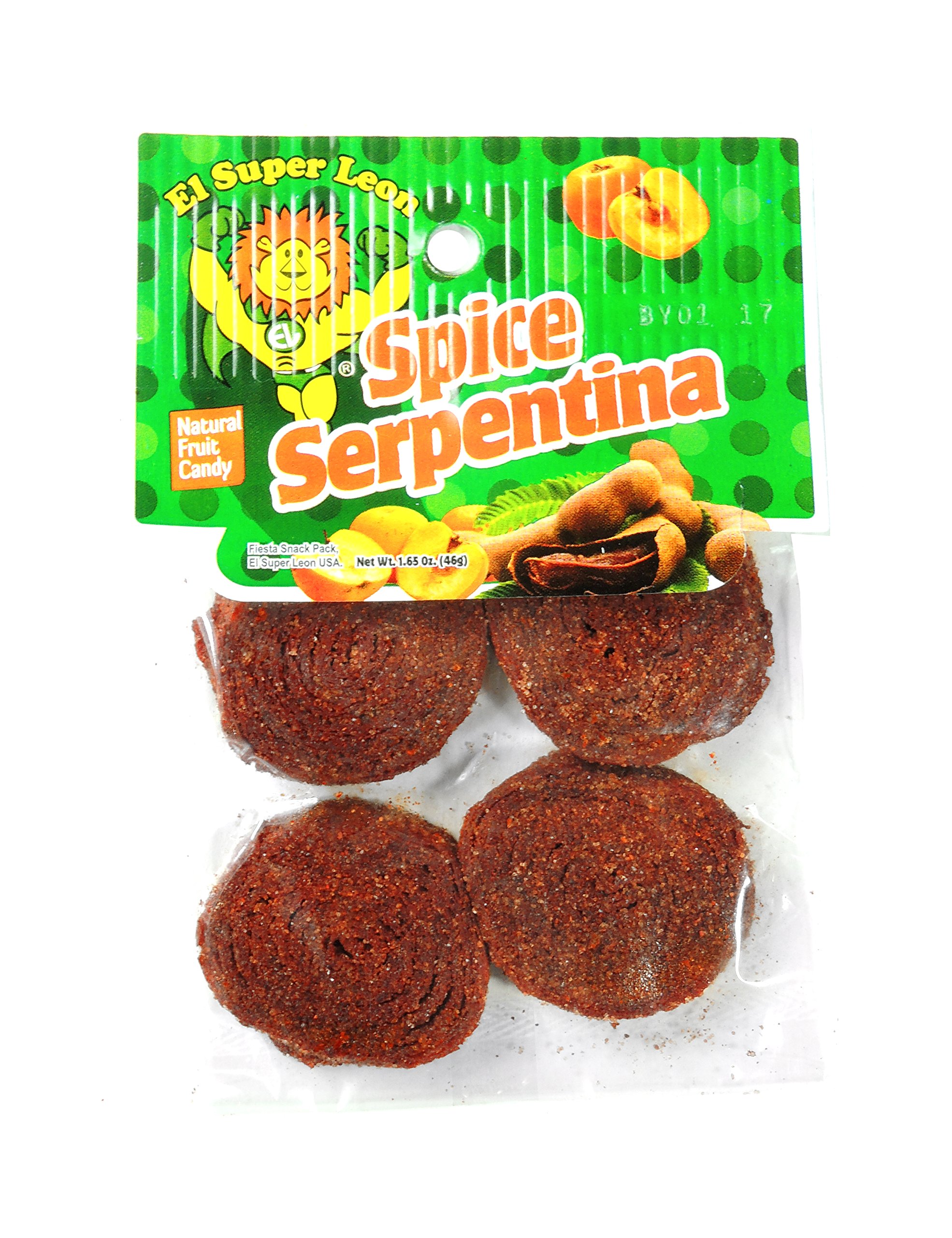 El Super leonSPICE SERPENTINA NATURAL FRUIT CANDY 1.65-oz / 12 CT