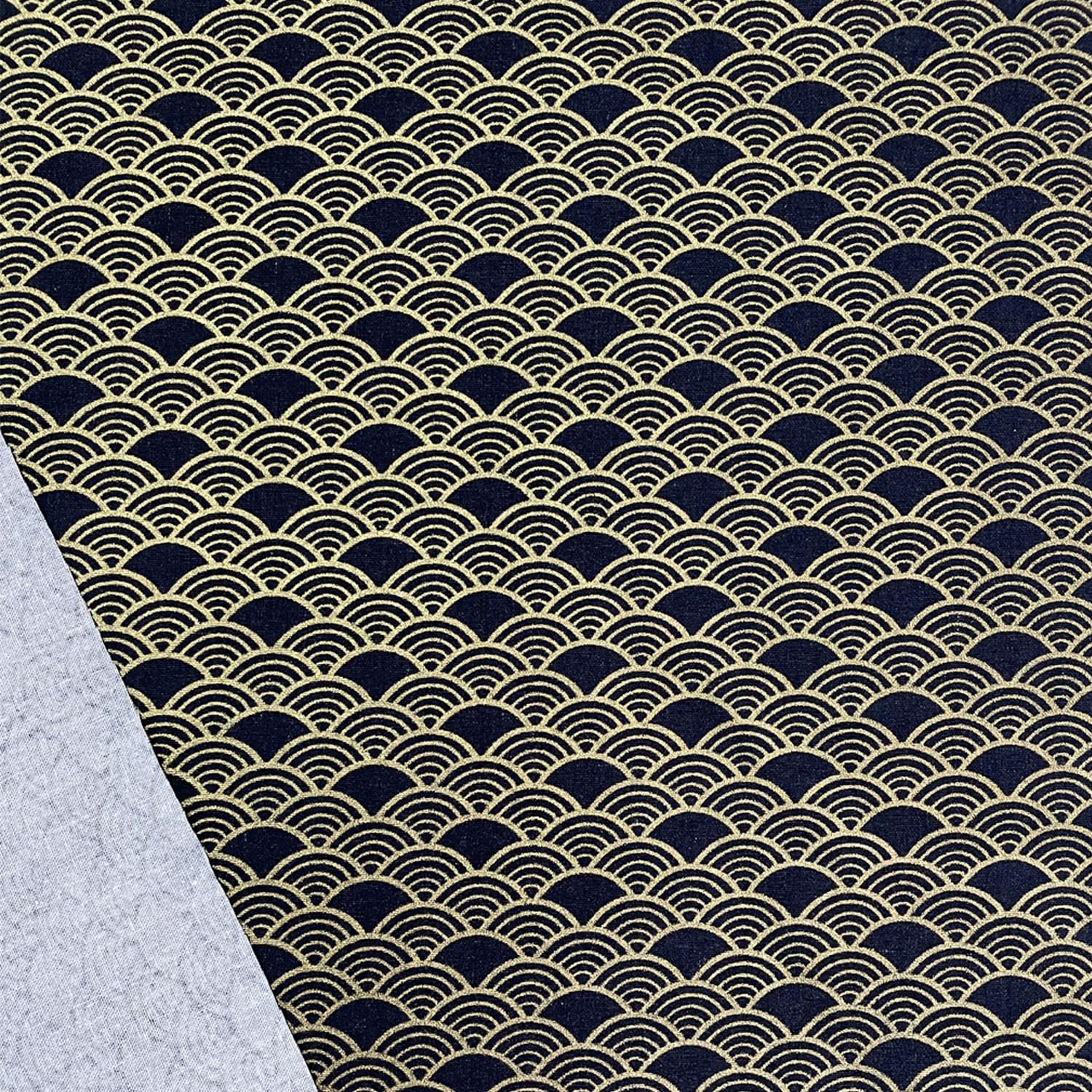 Tissu Coton Imprimé Floral Bronze - 100x145cm - 100% Coton - Pour Couture, Rideaux, Déco Maison