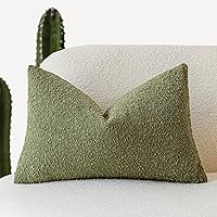 Vista 76 de Foindtower Fundas de almohada decorativas con textura de boucle, fundas de almohada sólidas, neutrales, suaves y acogedoras para silla, sofá