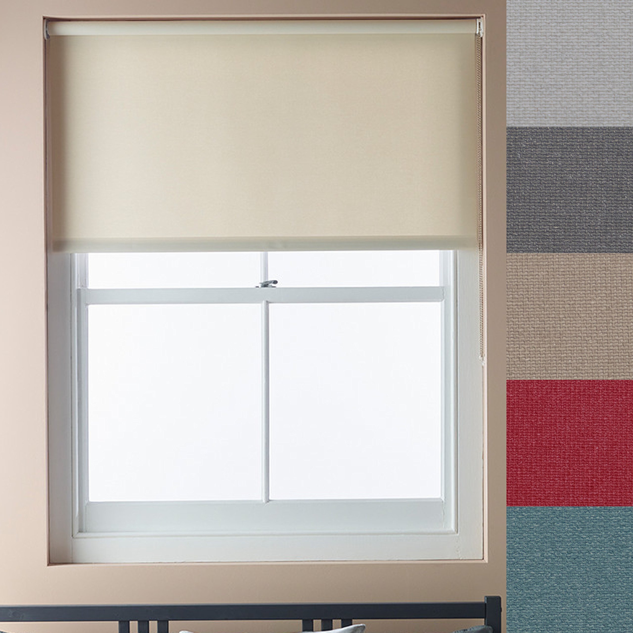 Buy Luxum Made to Measure Roller Blind, 750mmx1000mm, Powder Grey