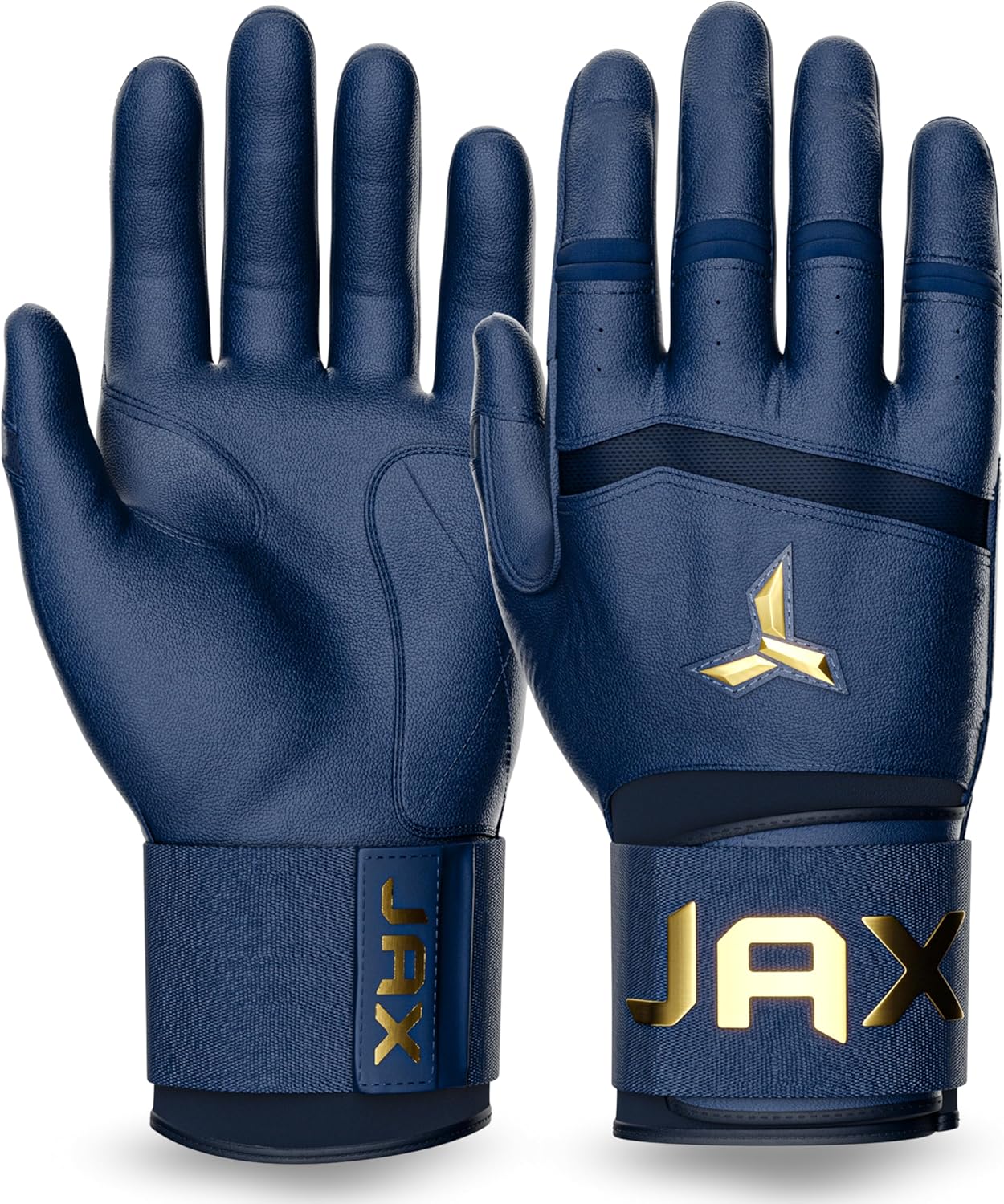 JAX Batting Gloves Shadow Navy Strap Cuff