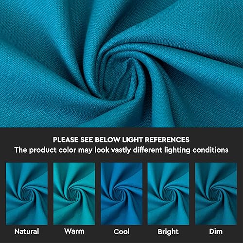 Miniatura 2 de Encasa - Juego de 2 fundas de almohada de algodón I de 20 x 20 pulgadas (19.7 x 19.7 in), color verde salvia, sin relleno, fundas de almohada