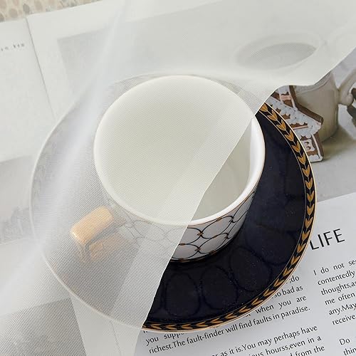 Miniatura 4 de Aiyufeng Cortinas traslúcidas modernas para ventana, cortinas largas con bolsillo para barra, cortinas translúcidas, cortinas semitransparentes con