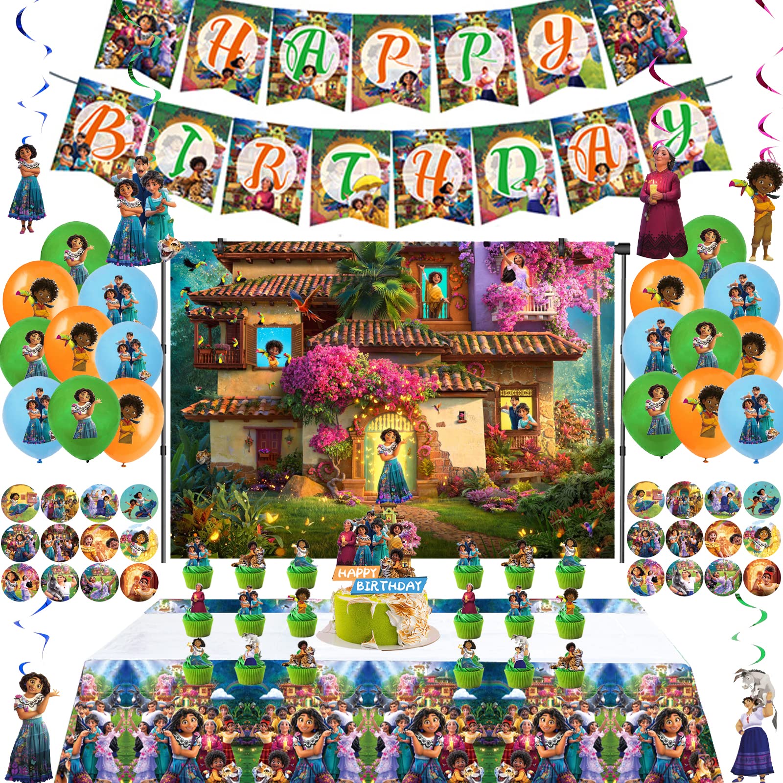 Buy Encanto Birthday Party Supplies, Party Favor Decorations Including