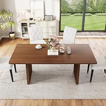 Welzona 71-inch Dining Table, Luxury Dining Table Set for 4, Wood Kitchen Table with Upholstered Dining Chairs of 4, Easy to Assemble, for Dining Room Kitchen Apartment- Grey