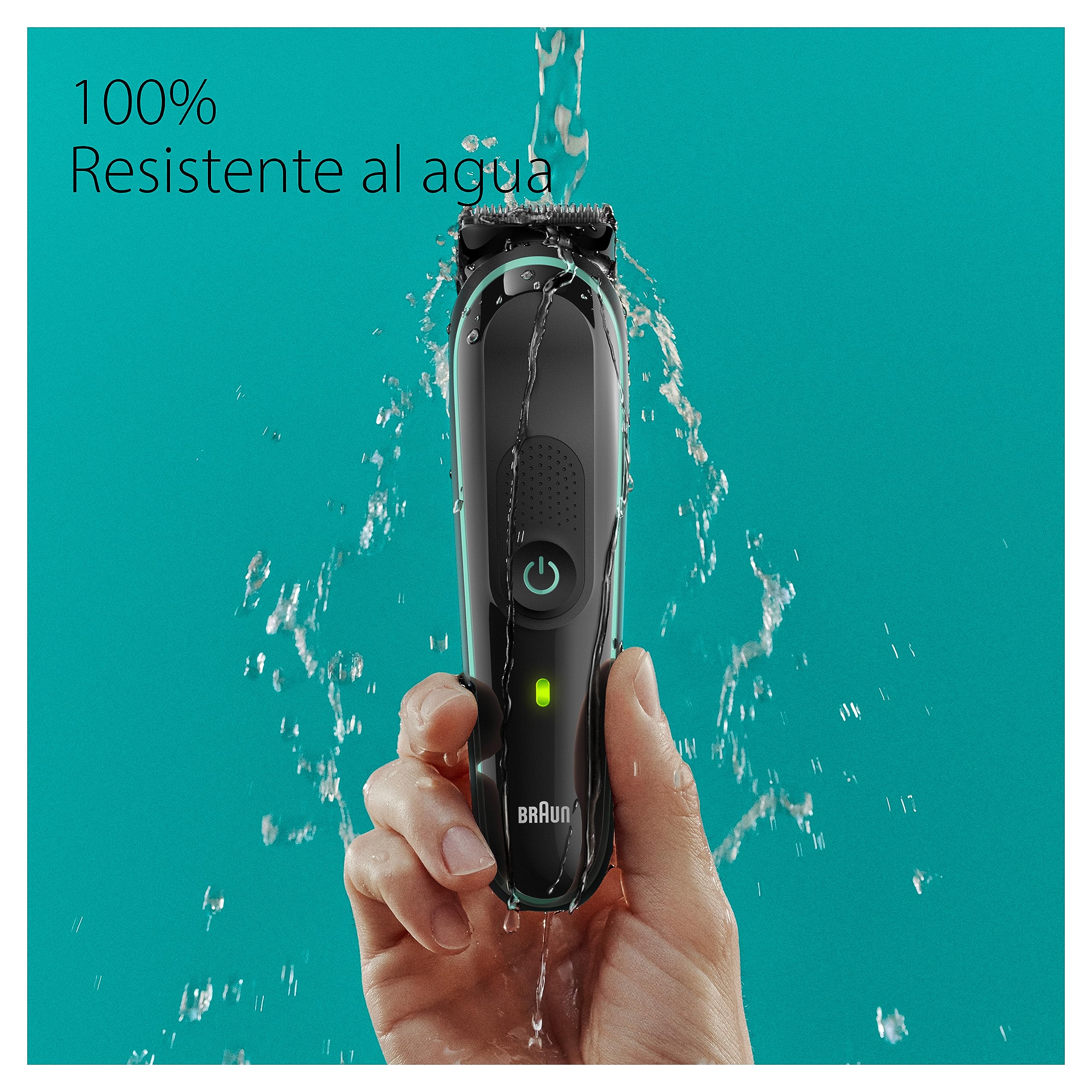 Braun Recortadora de Barba Series 3, Máquina Cortar Pelo, Máquina de Afeitar, Cortapelos Hombre Kit 8 en 1 para Barba, Pelos Y Mucho Más, MGK3441