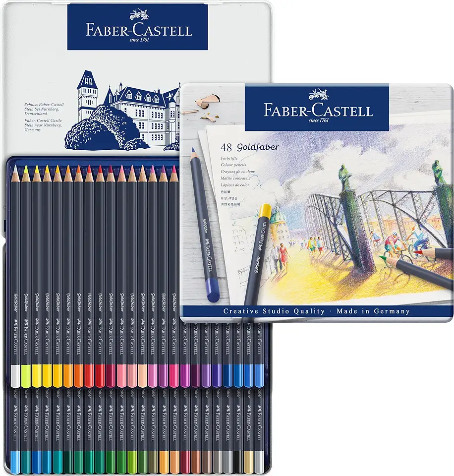 CS L. GOLDFABER EST. METALICO 48 CORES, Faber-Castell, 114748, Multicor, 48 cores