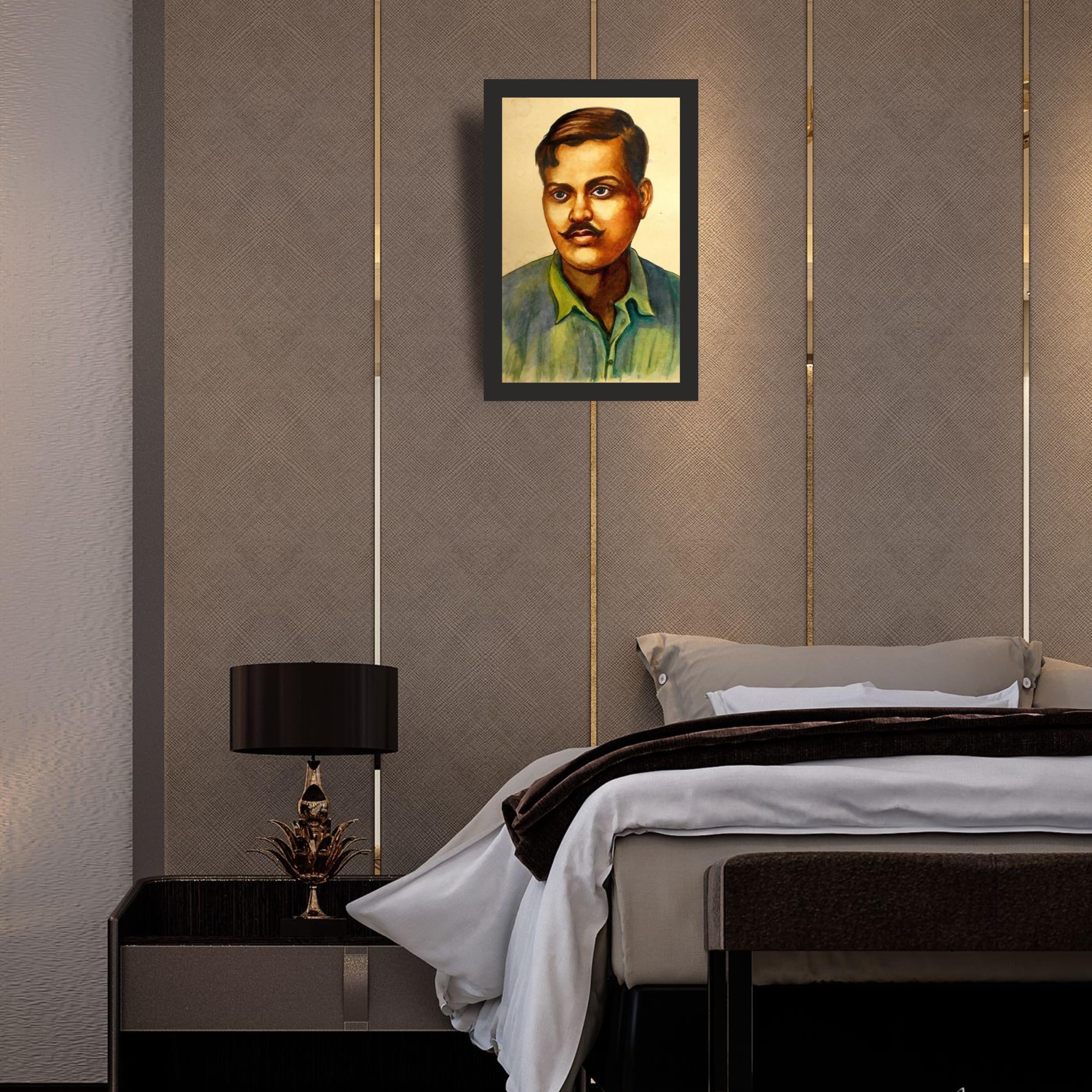 Young Freedom Fighter Portrait Wall Art