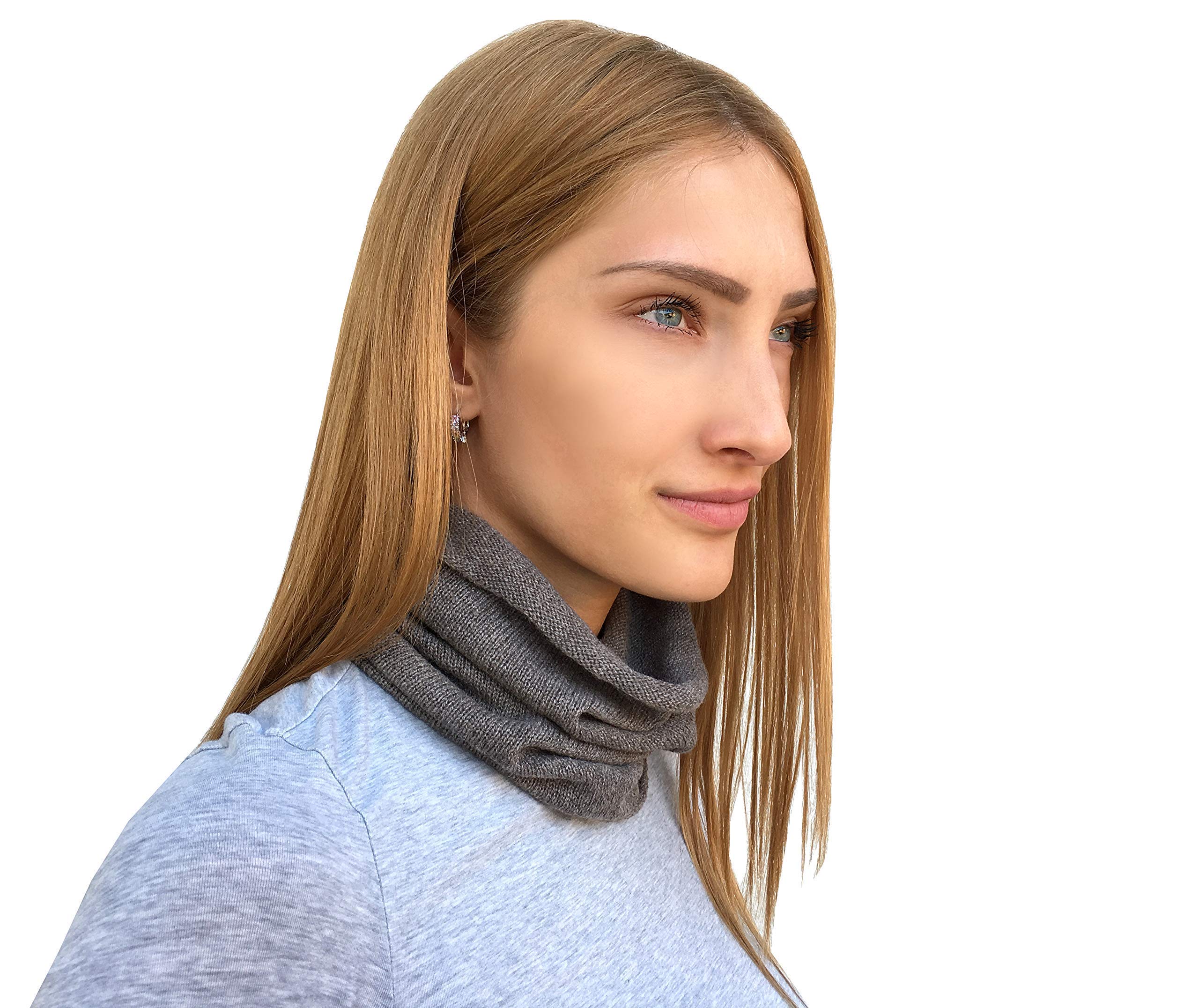Sciarpa Anello Scalda Collo Donna Cachemire Inverno