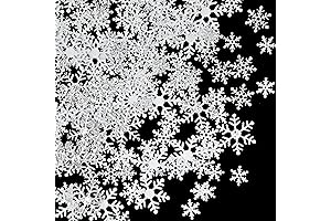 800 Pieces Silver Snowflake Snowflakes Confetti for Winter Wonderland Frozen Baby Shower Birthday Party Decorations