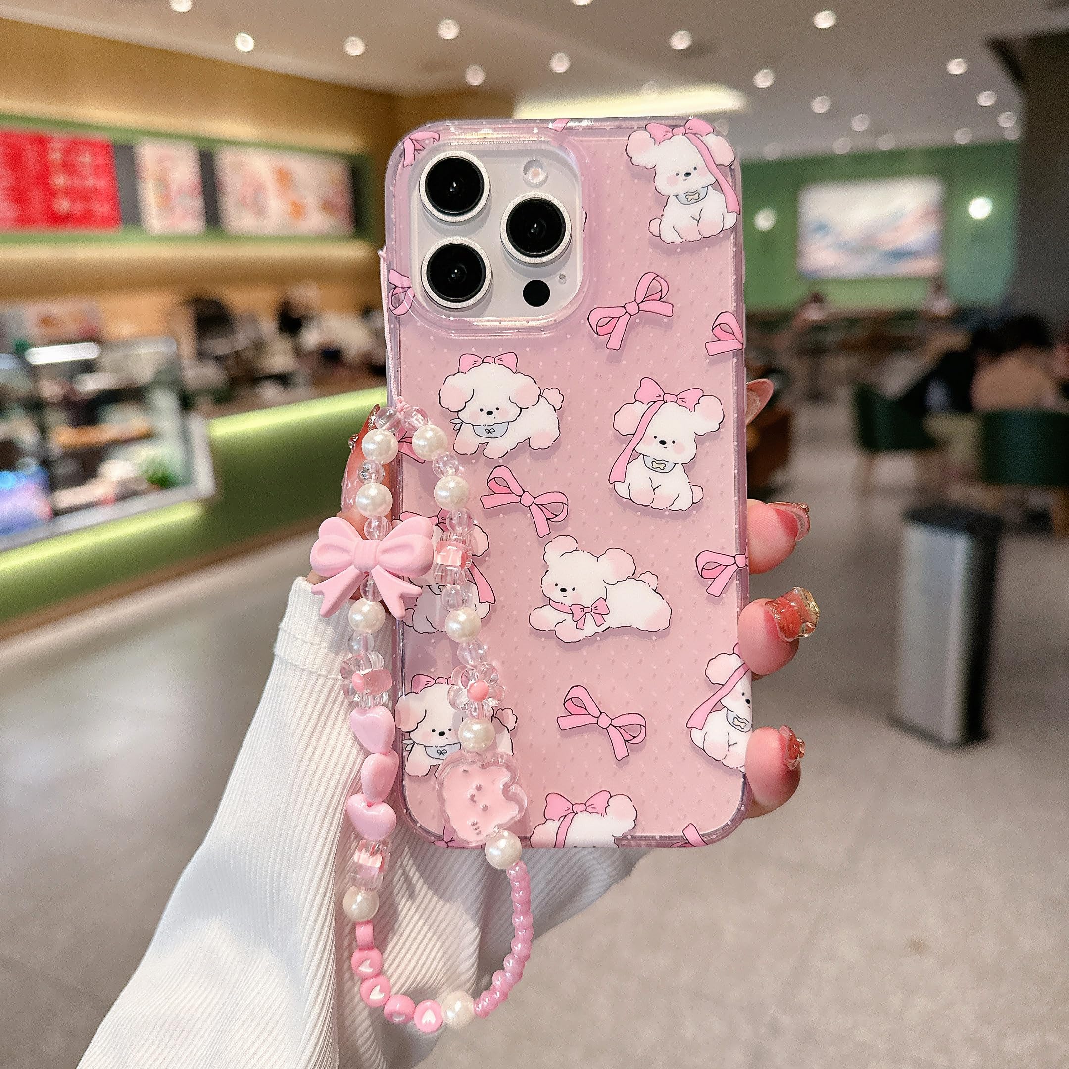 Amazon.com: Pretaco for iPhone 14 Pro Case, Pink Kawaii Cartoon