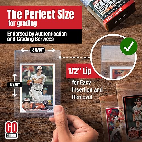 Miniatura 10 de Cargadores superiores para tarjetas 35 cargadores superiores y mangas de 35 centavos fundas para tarjetas de béisbol tamaño estándar de 3 x 4