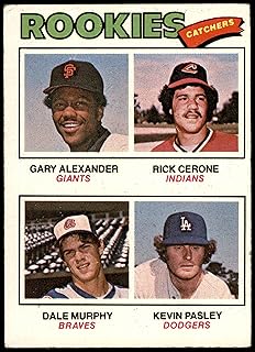 1977 Topps # 476 Rookie Catchers Dale Murphy/Gary Alexander/Rick Cerone/Kevin Pasley Giants/Indians/Braves/Dodgers (Baseba...