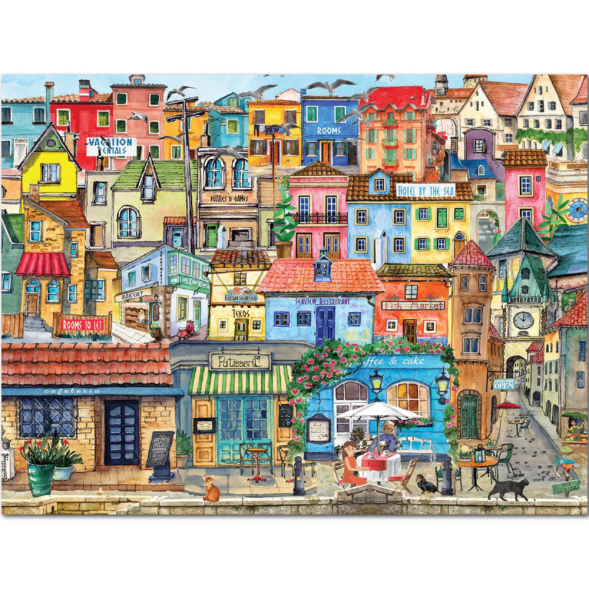 Amazon | White Mountain 500ピース ジグソーパズル イタリア 絵画