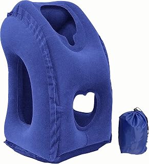 Inflatable Cuddling Pillow Flight Pillows for Long haul Flights Comfortable for Long Flight Comfortable and Portable, Easy to Travel