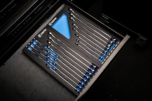 Miniatura 6 de Capri Tools XT90 WaveDrive Pro - Juego de llaves combinadas para tornillos regulares y redondeados (12 piezas métricas (rechonchas)  bolsa